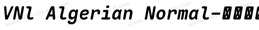 VNl Algerian Normal字体转换
